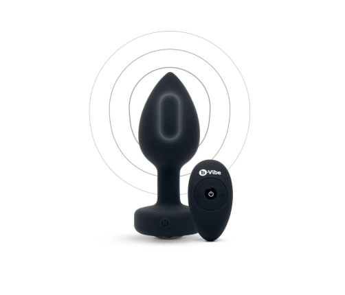B-Vibe - Vibrating Jewel Plug M/L Black Diamond