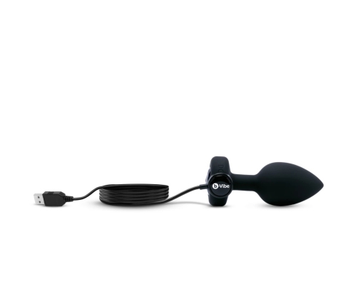 B-Vibe - Vibrating Jewel Plug M/L Black Diamond