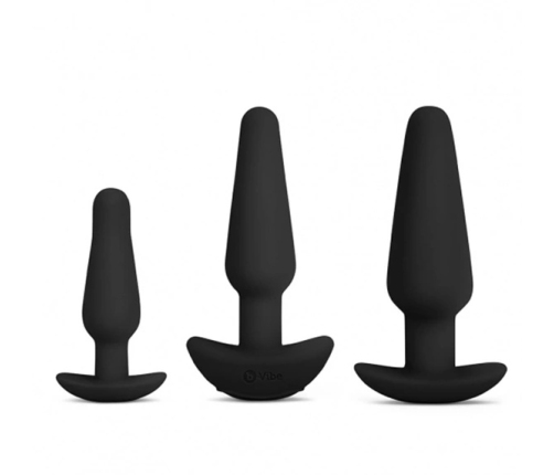 b-Vibe Anal Training Set Black - 7-Piece Silicone & Travel Kit