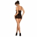 Obsessive - Lucita Chemise & Thong Black L/XL