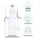 Addiction - Crystal Addiction Clear Dong 15 cm