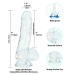 Addiction - Crystal Addiction Clear Dong 18 cm
