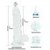Addiction - Crystal Addiction Clear Dong 20 cm