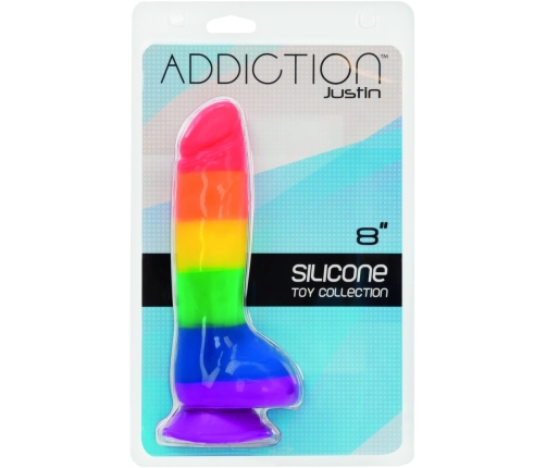 Addiction - Justin 20 cm Dong Rainbow
