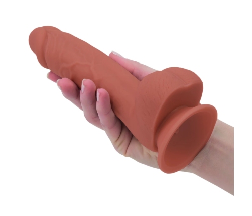 Addiction Steven Silicone Intimate Model 19cm Caramel with Vibrating Bullet