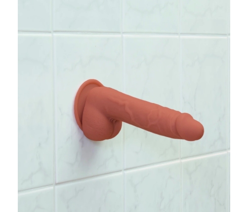 Addiction Steven Silicone Intimate Model 19cm Caramel with Vibrating Bullet