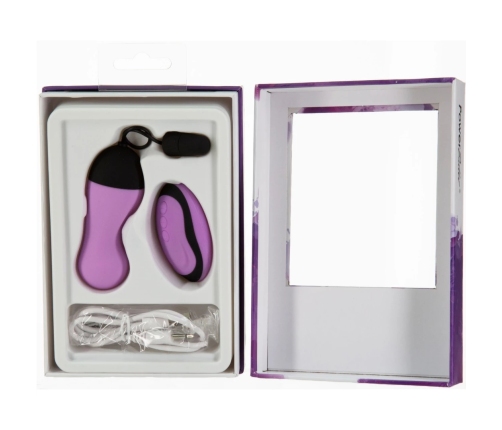 PowerBullet - Remote Control Vibrating Egg 10 Functions Purple