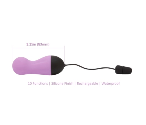PowerBullet - Remote Control Vibrating Egg 10 Functions Purple