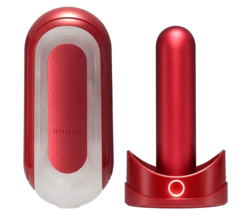 Tenga - Flip Zero 0 Red and Flip Warmer Set