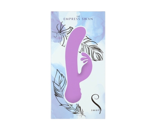 Swan Empress Swan Dual Motor Silicone Personal Massager Purple 21cm