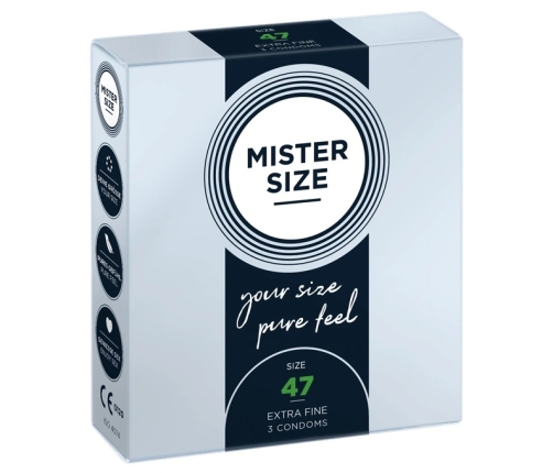 Mister Size - 47 mm Condoms 3 Pieces