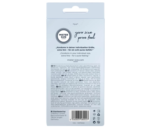 Mister Size - 47 mm Condoms 10 Pieces