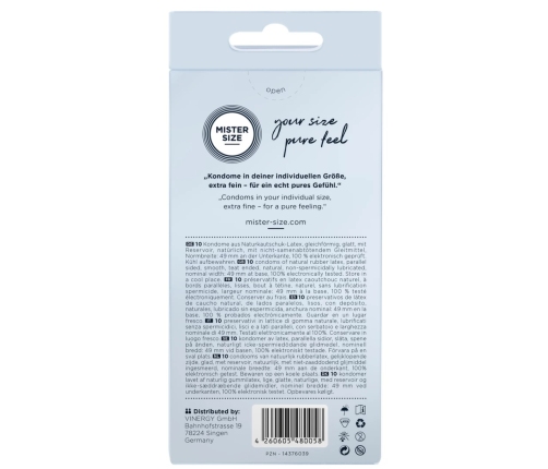 Mister Size - 49 mm Condoms 10 Pieces