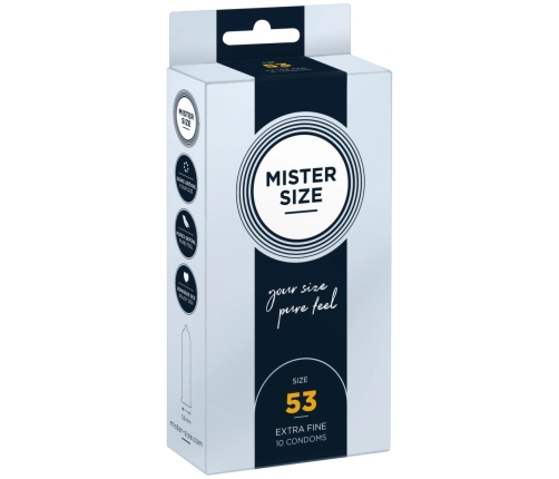 Mister Size - 53 mm Condoms 10 Pieces