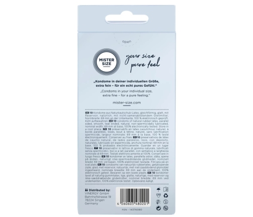 Mister Size - 69 mm Condoms 10 Pieces