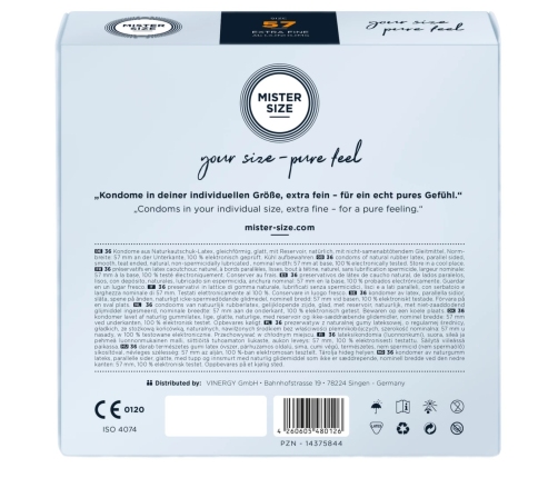 Mister Size - 57 mm Condoms 36 Pieces