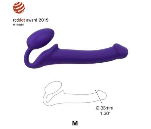 Strap-On-Me Semi-Realistic Bendable Intimate System Purple M