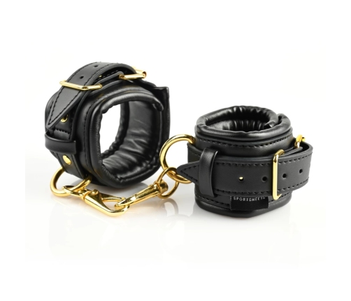 Sportsheets Special Edition Restraint Set with Satin Blindfold, Gold Accents