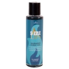 Sensuva Sizzle Lips Edible Warming Gel Blueberry Ice Pop 125ml