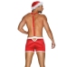 Obsessive Mr Claus Costume S/M - Festive Boxer Shorts with Cap