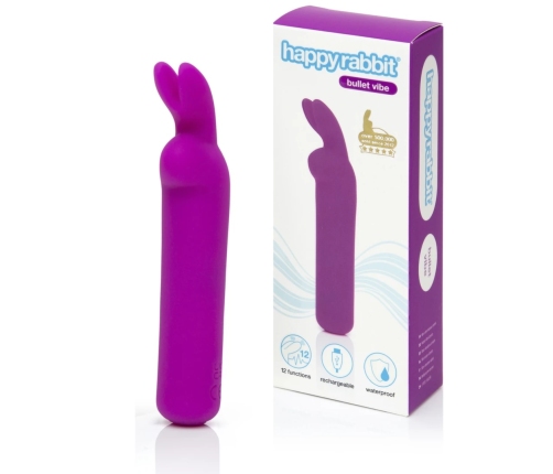 Happy Rabbit - Rechargeable Vibrating Bullet Purple