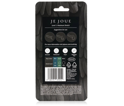 Je Joue - Silicone C-Ring Maximum Stretch Black