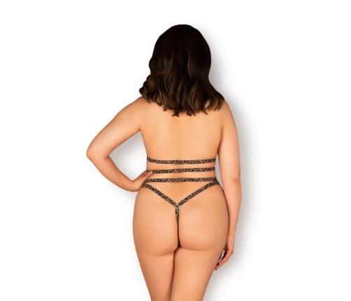 Obsessive - Tigrita 2 pcs Set Brown XL/XXL