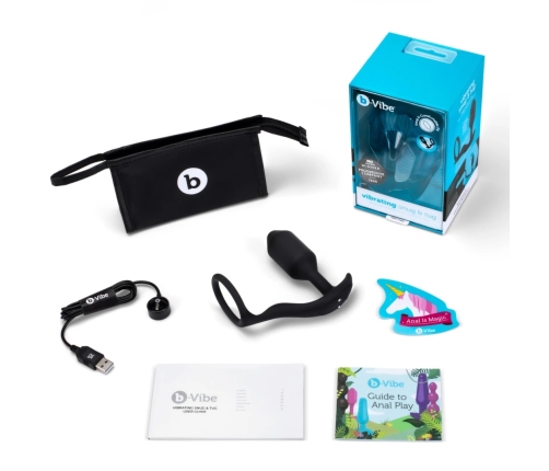 b-Vibe Snug & Tug M Intimate Dual System, Vibrating, Weighted, Silicone