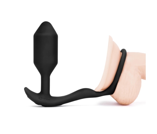 b-Vibe Snug & Tug M Intimate Dual System, Vibrating, Weighted, Silicone