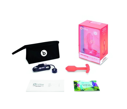 B-Vibe - Vibrating Snug Plug 1 Orange