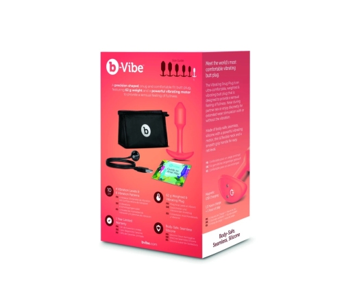 B-Vibe - Vibrating Snug Plug 1 Orange