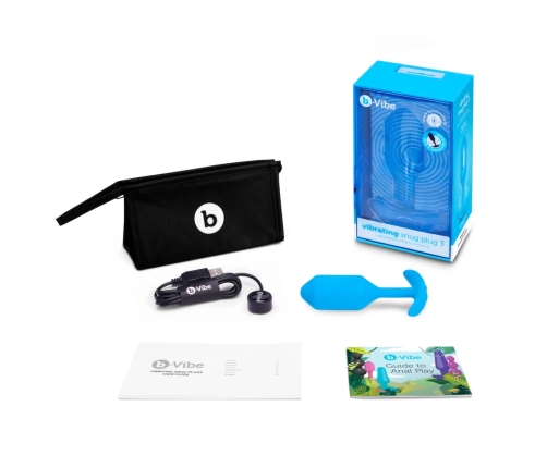 B-Vibe - Vibrating Snug Plug 3 Blue