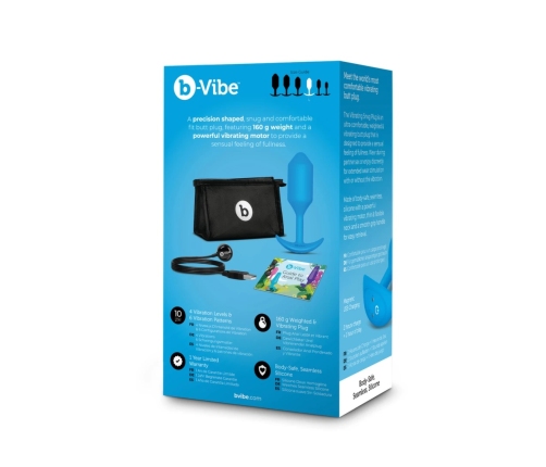 B-Vibe - Vibrating Snug Plug 3 Blue