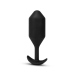 b-Vibe Vibrating Snug Plug 5 Black - Weighted Silicone Plug XL 318g