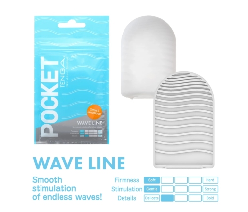Tenga Pocket Wave Line - Compact Flexible Intimate Device