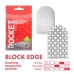 Tenga Pocket Series Block Edge Intimate Device, Compact Travel Size