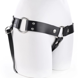 Sportsheets Montero Adjustable Harness Black Faux Leather System