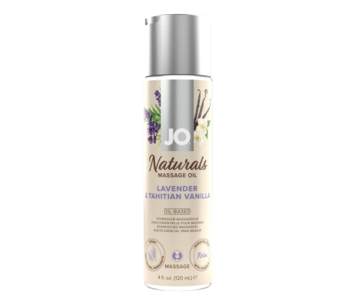 JO Naturals Massage Oil Lawenda & Wanilia 120ml - Olejek do masażu