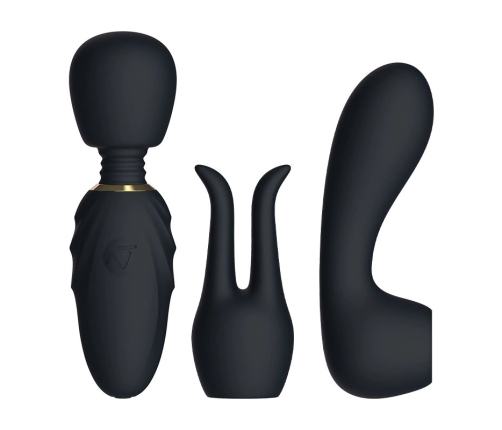 Nomi Tang Pocket Wand Black - Compact Multi-Function Vibrating Massager