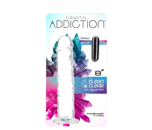 Addiction - Crystal Addiction Vertical Dildo 20 cm