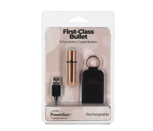 PowerBullet - First Class Mini Bulllet with Crystal 9 Function Rose Gold