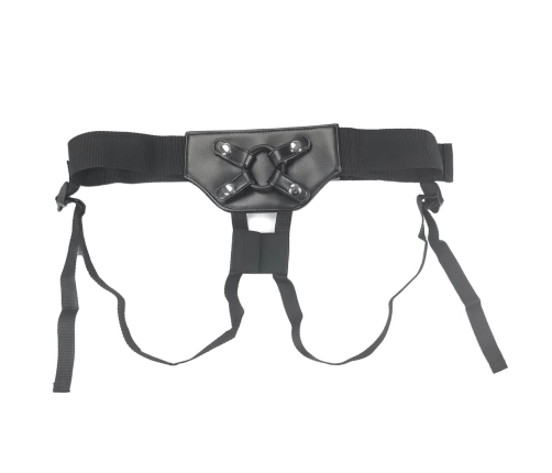 Addiction Strap-On Harness Adjustable Black One Size with PowerBullet