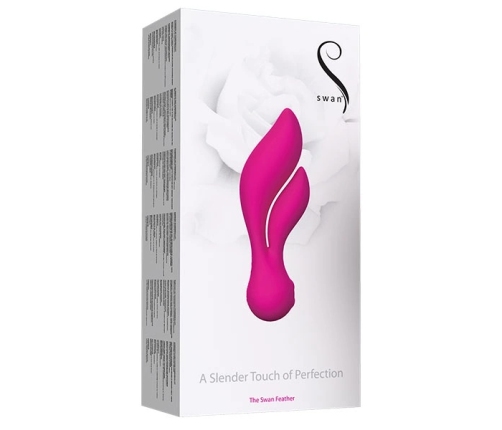 Swan Feather Pink - Dual-Action Intimate Device, Flexible Design