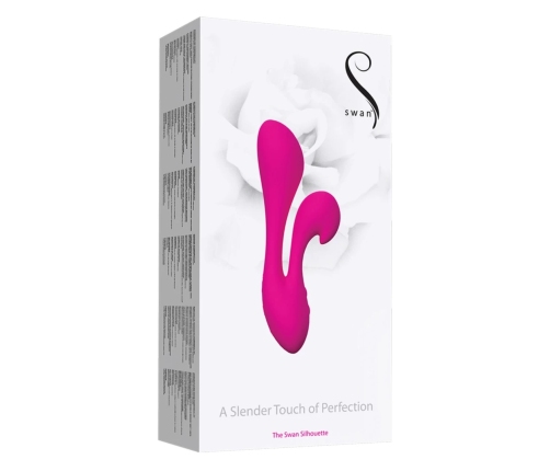 Swan Silhouette Intimate Device Dual Motor Pink Satin Finish