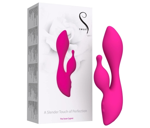 Swan Cygnet Pink Intimate Massage Device with Dual Motor System