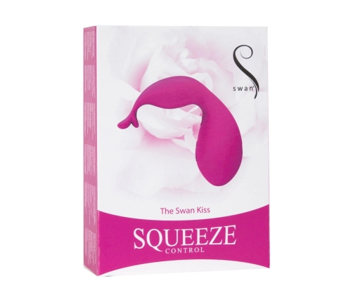Swan Swan Kiss Pink - Compact Silicone Intimate Device with Squeeze Control