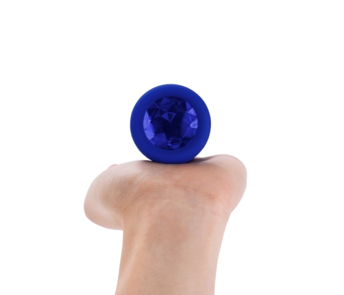 B-Vibe - Vibrating Jewel Plug L/XL Navy