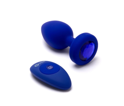 B-Vibe - Vibrating Jewel Plug L/XL Navy