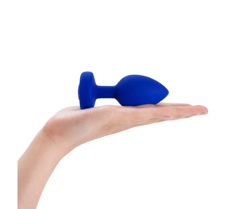 B-Vibe - Vibrating Jewel Plug L/XL Navy