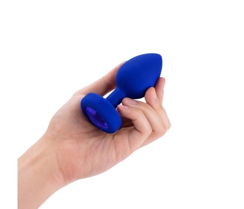 B-Vibe - Vibrating Jewel Plug L/XL Navy